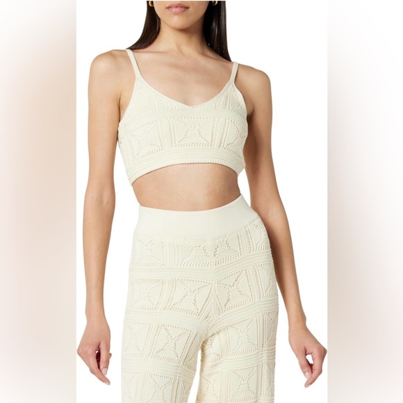 NWT The Drop Cream Crochet Bralette - Picture 4 of 6